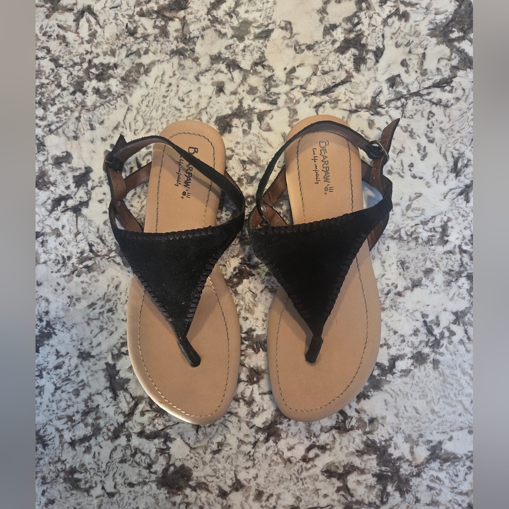 Bearpaw Black Women's Sandals